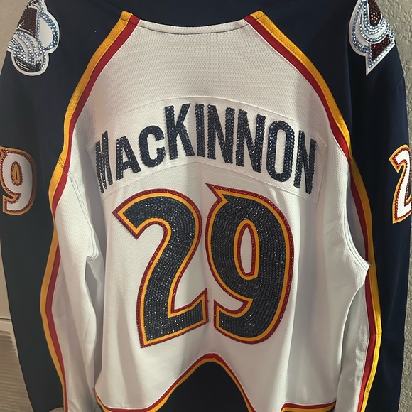 Custom Colorado Avalanche Rhinestone Jersey - Picture 4 of 4